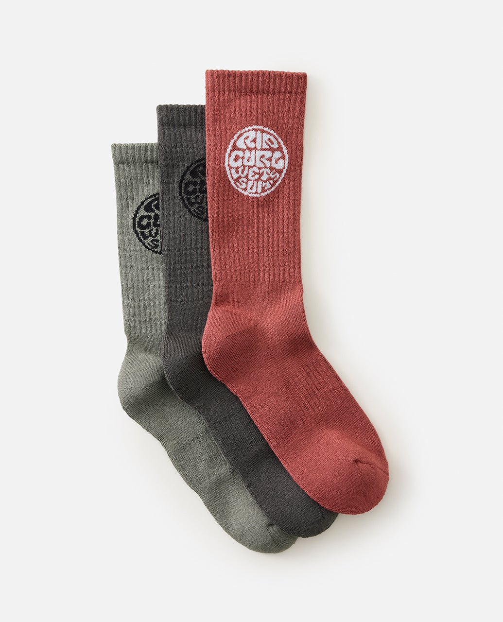 Rip Curl Wetty Crew Sock 3pk - Black