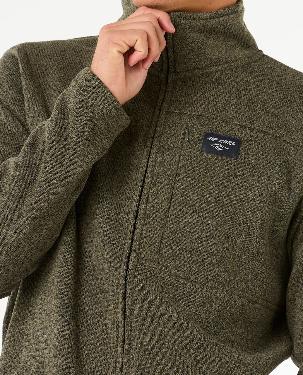 Crescent Zip Thru - Dark Olive