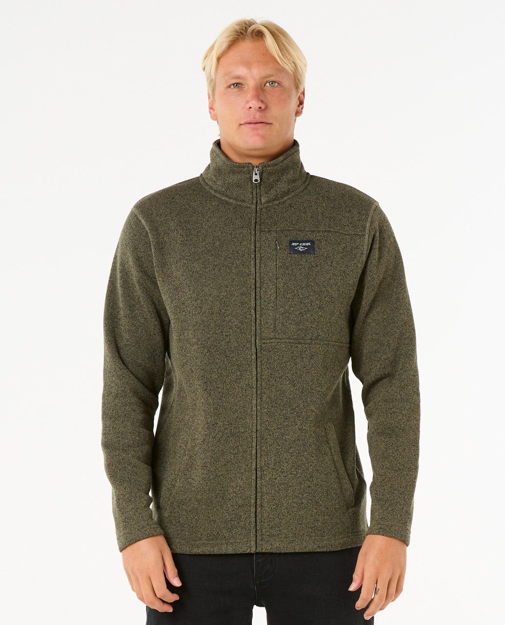 Crescent Zip Thru - Dark Olive