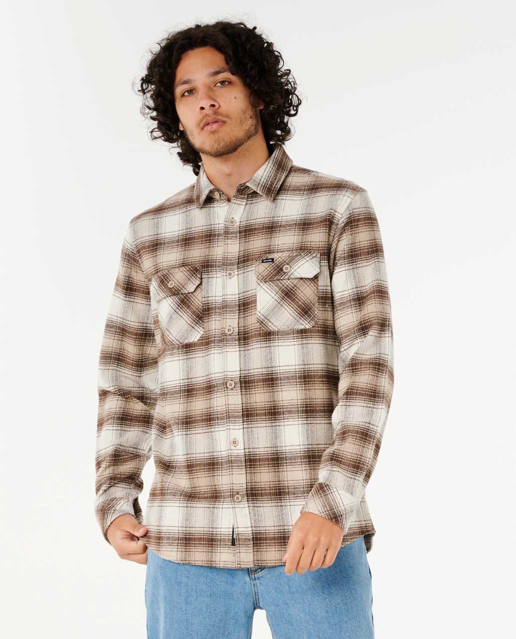 Rip Curl Count Flannel Shirt - Coffee