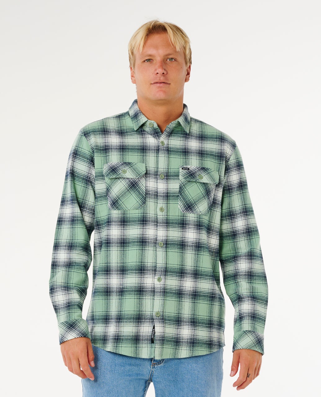 Rip Curl Count Flannel Shirt Aloe