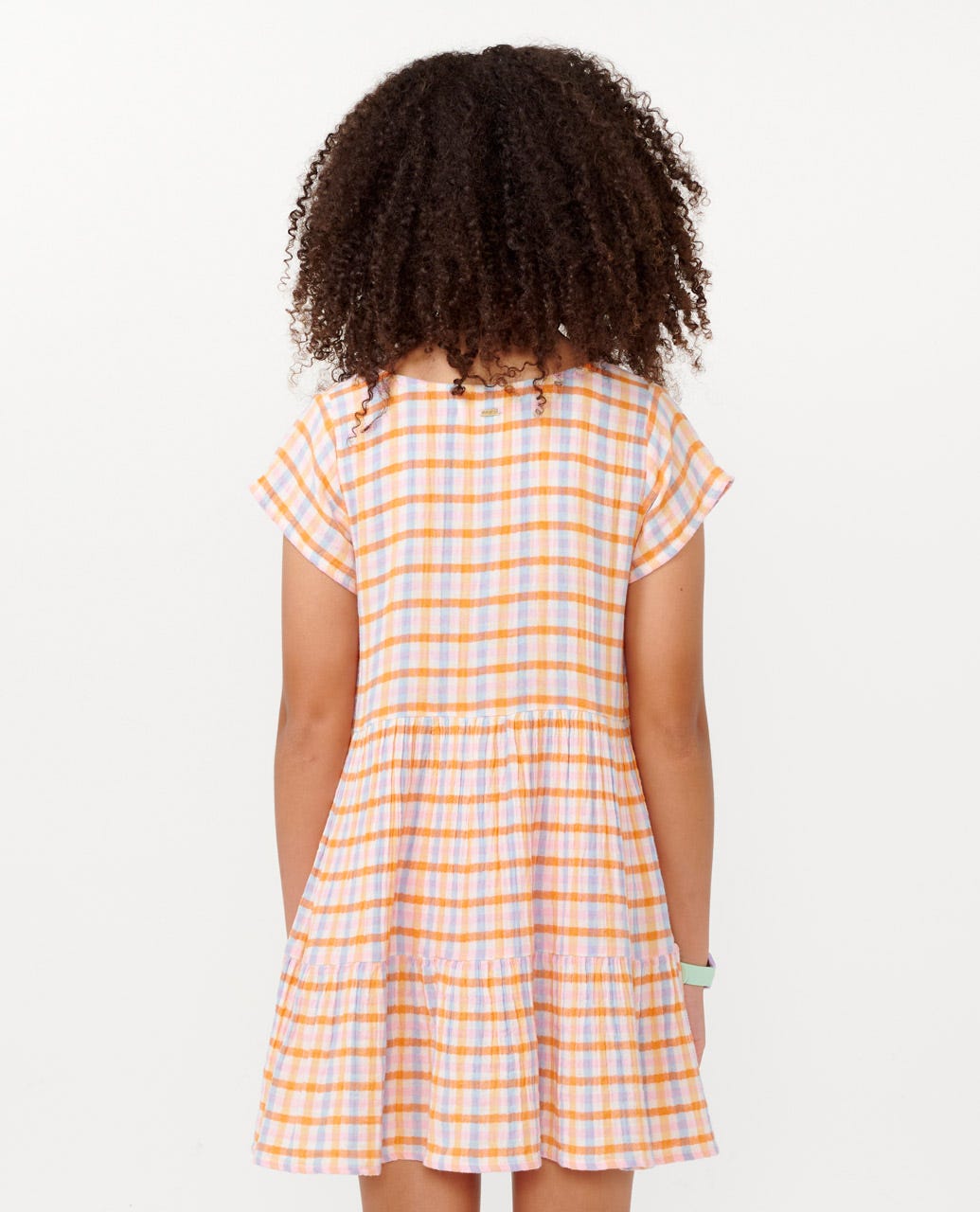 Sun Sol Gingham Woven Dress - Multico
