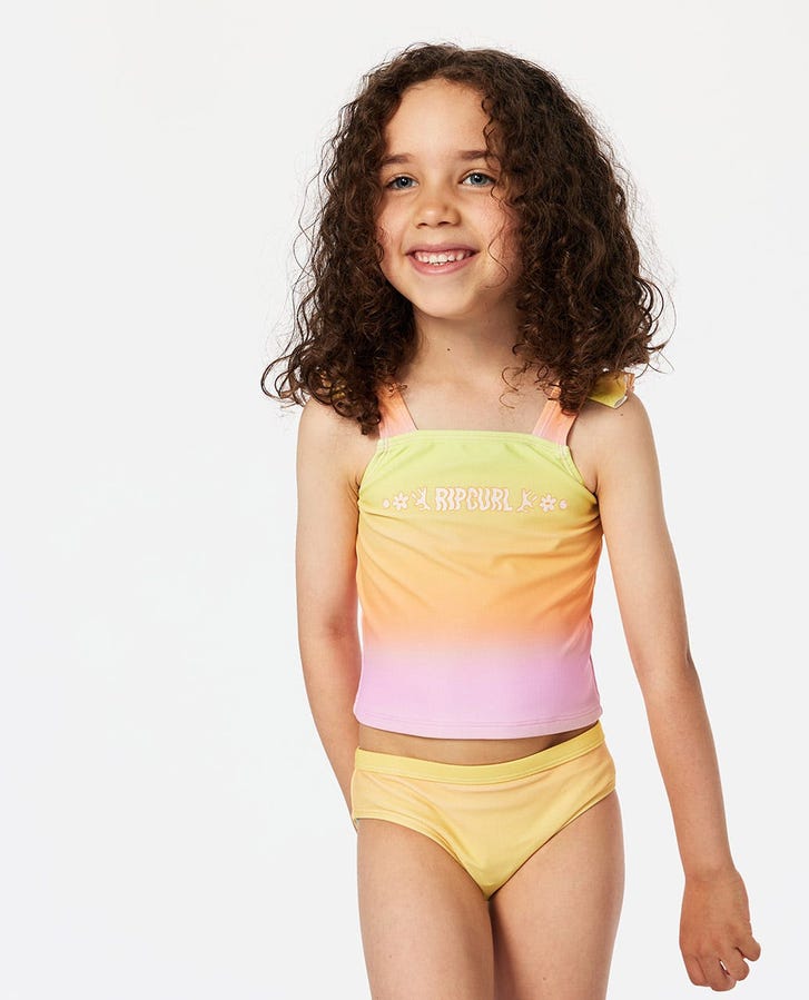 Rip Curl Sunkissed Dreams Tankini - Girl - Hot Pink