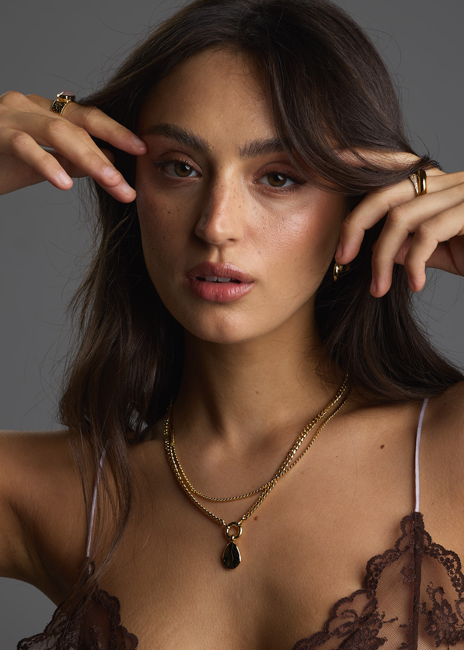 Zafino Willow Necklace - Gold (view 2)