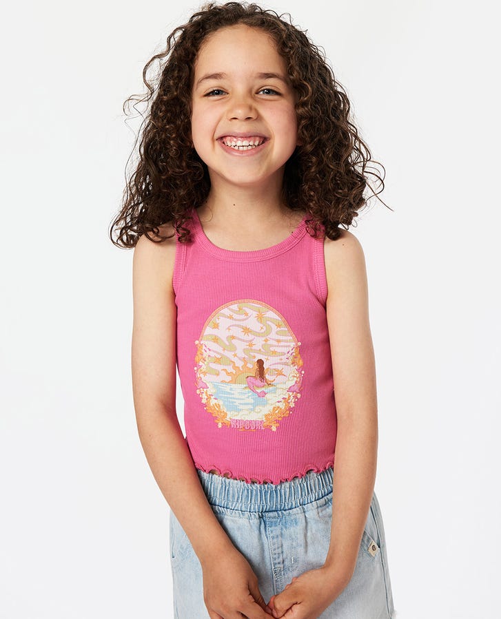 Rip Curl Sunkissed Dreams Tank - Girl - Hot Pink