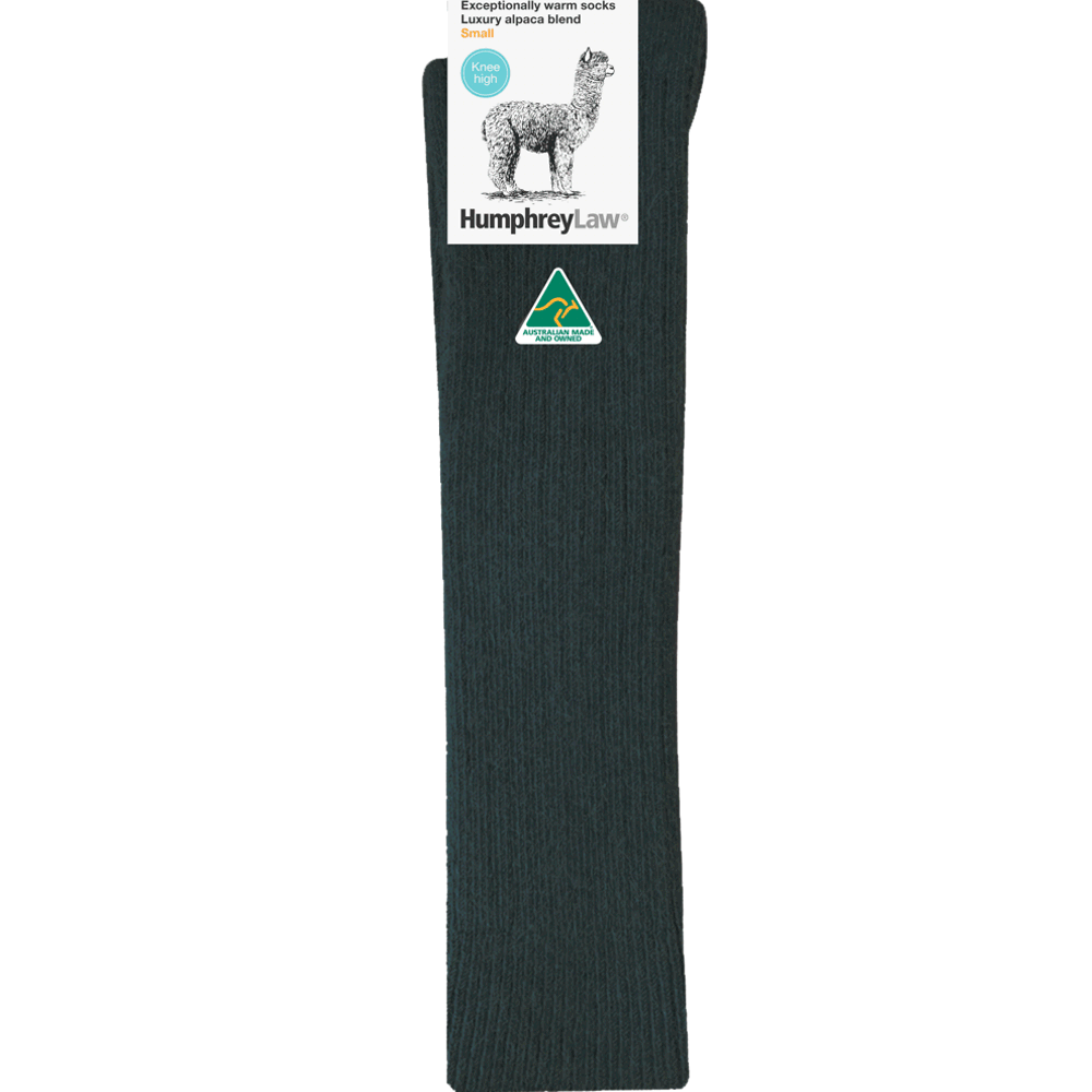 Humphrey Law Alpaca Wool Blend Knee High Sock Charcoal