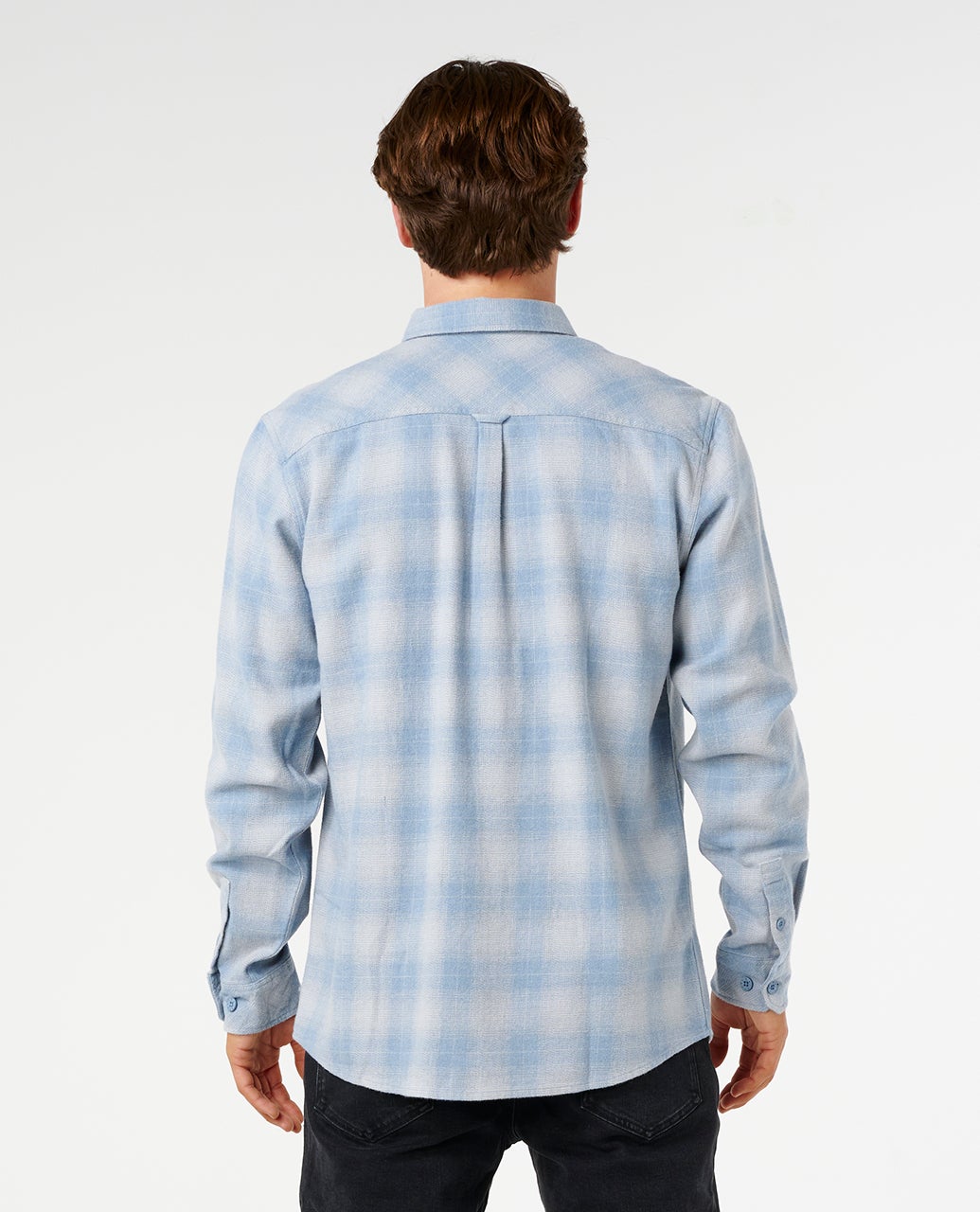 Rip Curl Grinners Flannel - Faded Denim (view 2)