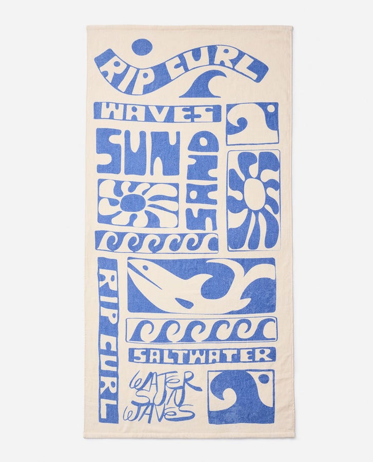 Rip Curl Graphic Standard Towel - Blue