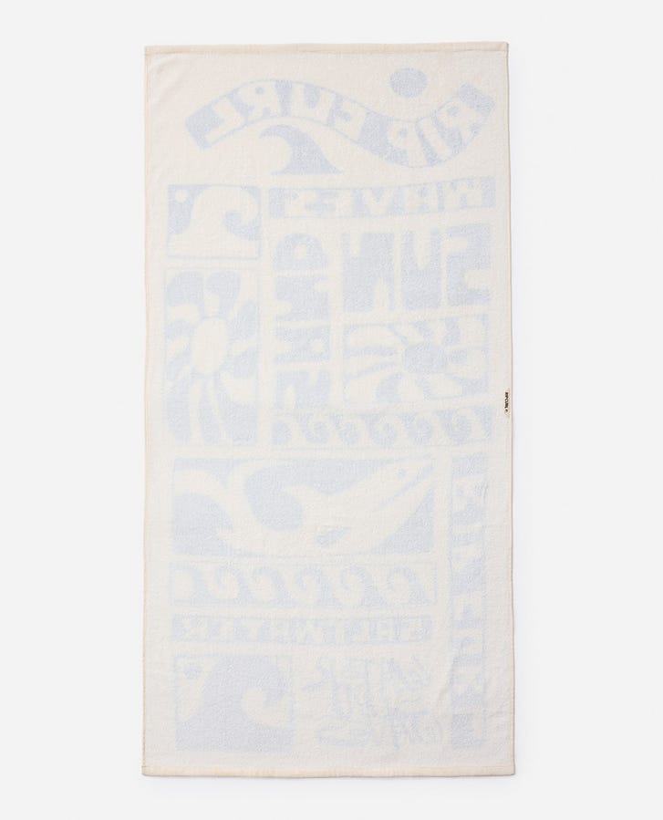 Rip Curl Graphic Standard Towel - Blue (view 4)