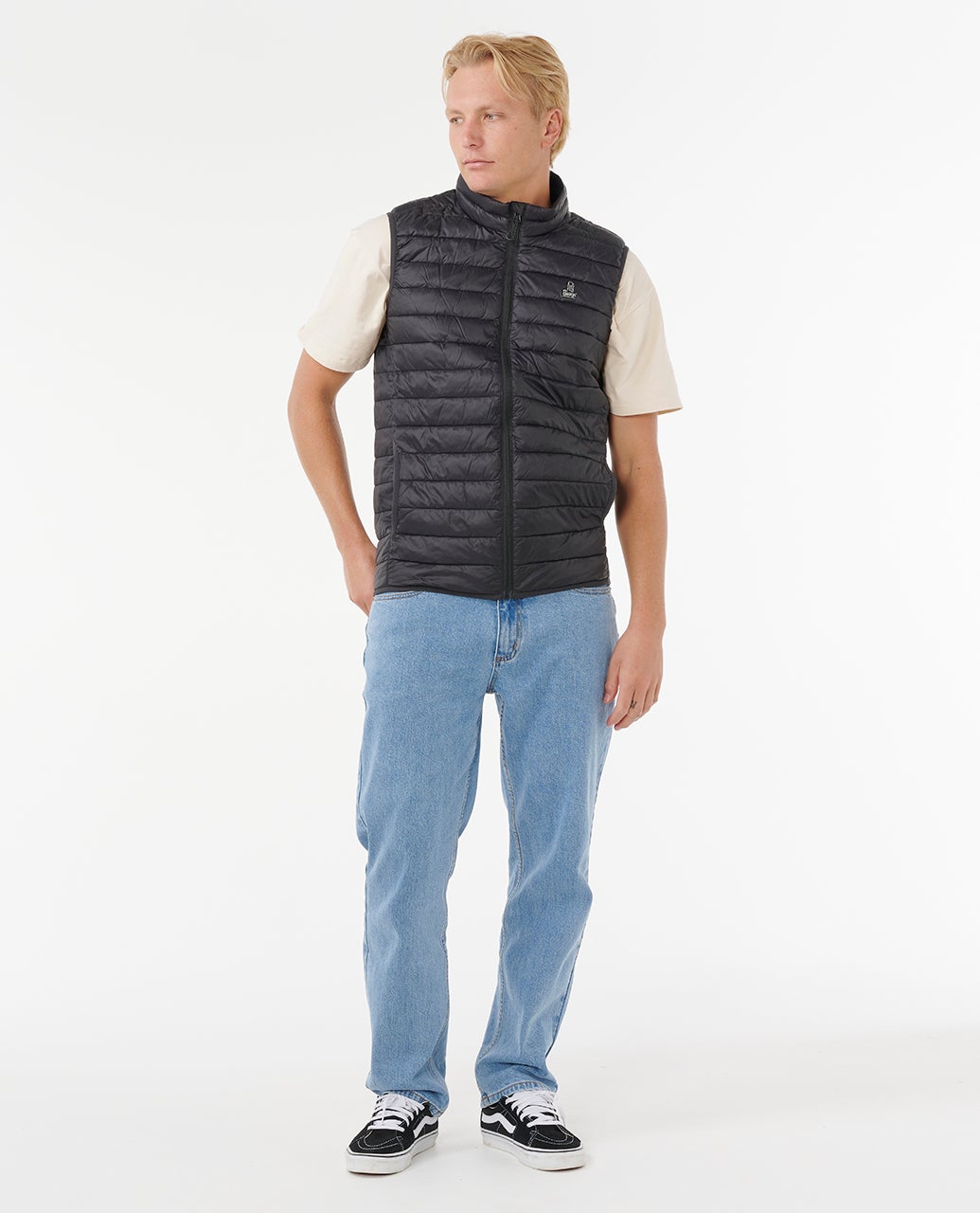 Rip Curl Anti Series Search Puffer Vest - Black (view 3)