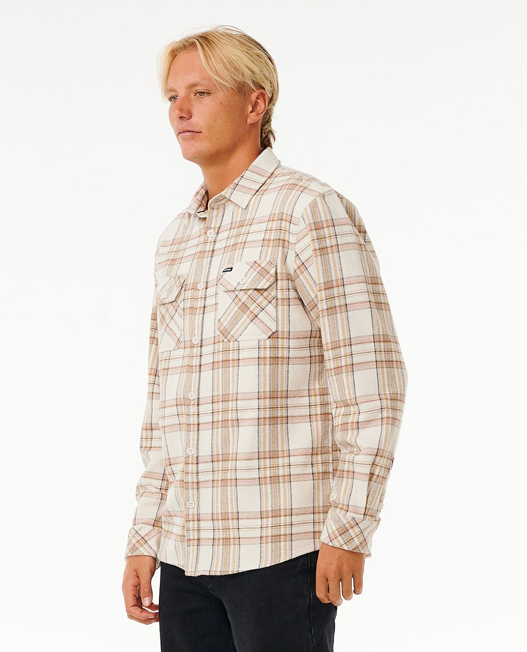 Rip Curl Griffin Flannel Shirt - Bone (view 2)