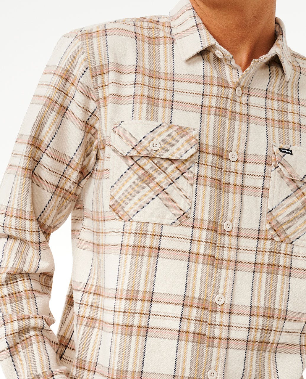 Rip Curl Griffin Flannel Shirt - Bone (view 5)