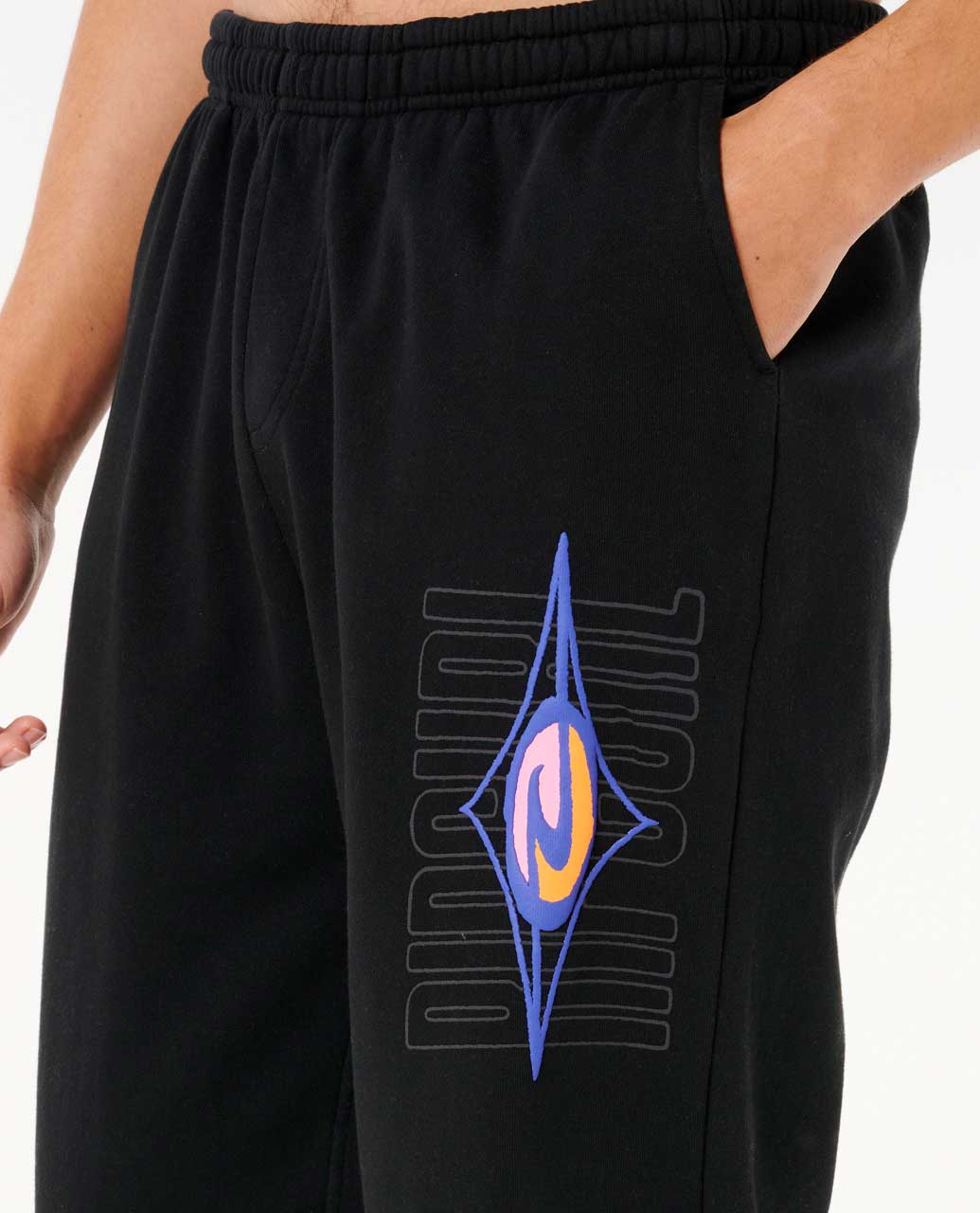 Raw Energy Trackpant - Black
