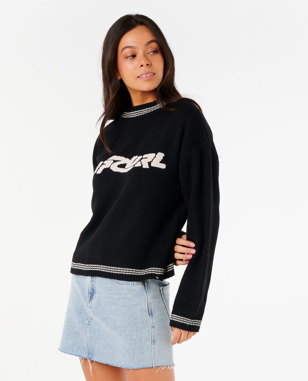 Neon Diamond Knit - Black