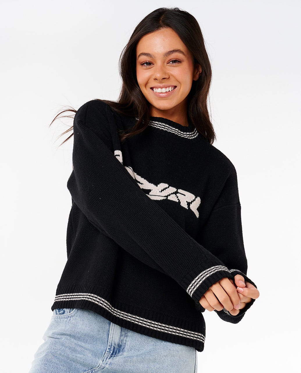 Neon Diamond Knit - Black