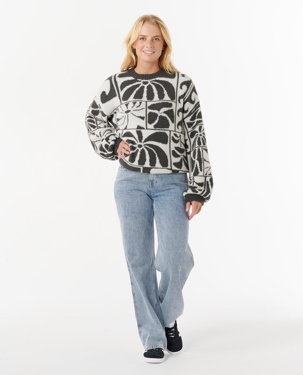 Artist of The Search - Ty Williams Jacquard Crew - Black