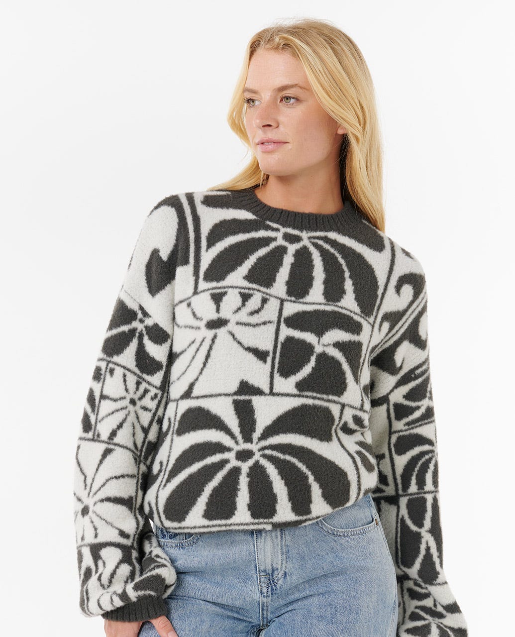 Artist of The Search - Ty Williams Jacquard Crew - Black