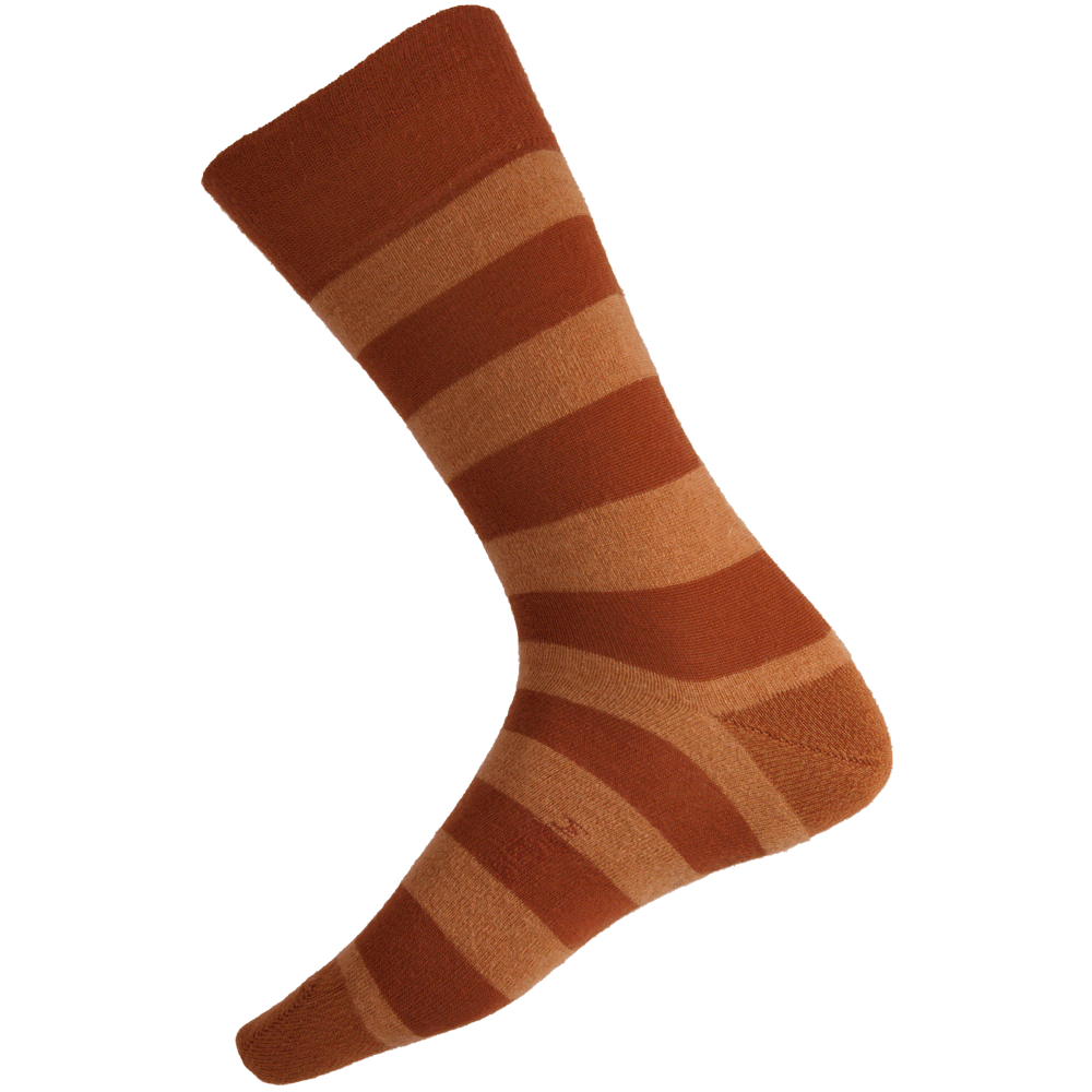 Striped Fine Merino / Baby Alpaca Blend Health Sock