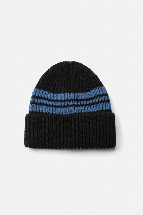 Stripe Beanie - Black