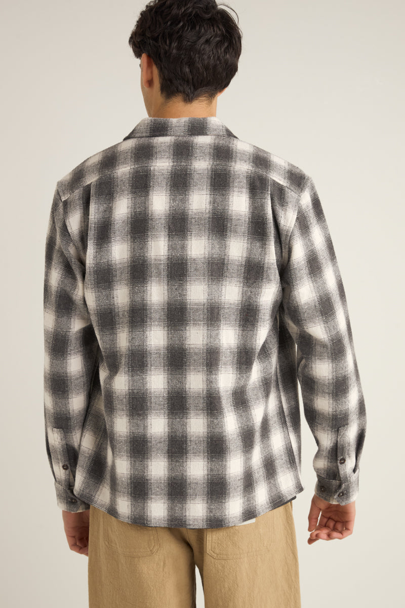 Plaid LS Flannel Shirt - Ash