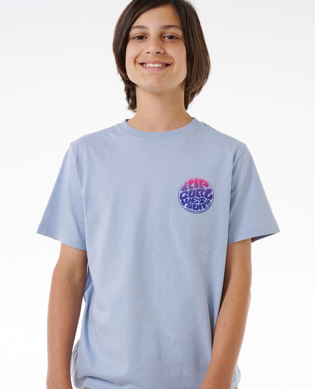 Kids Wetsuit Icon Tee - Spray Blue