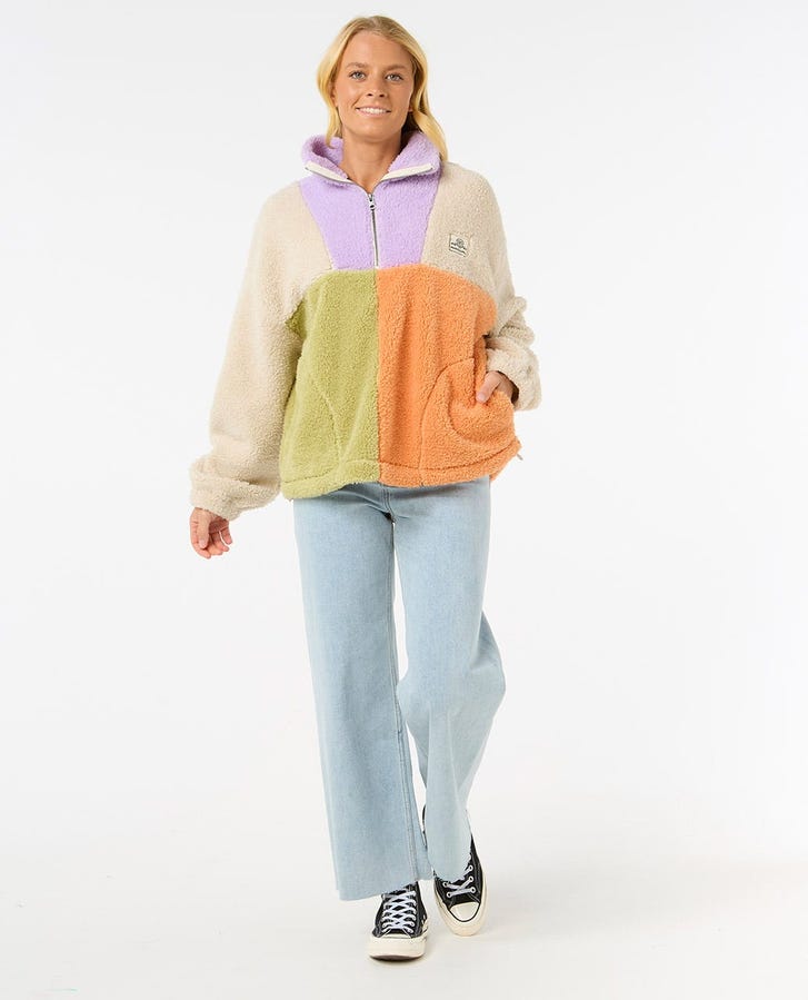 Block Party Polar Fleece - Lilac