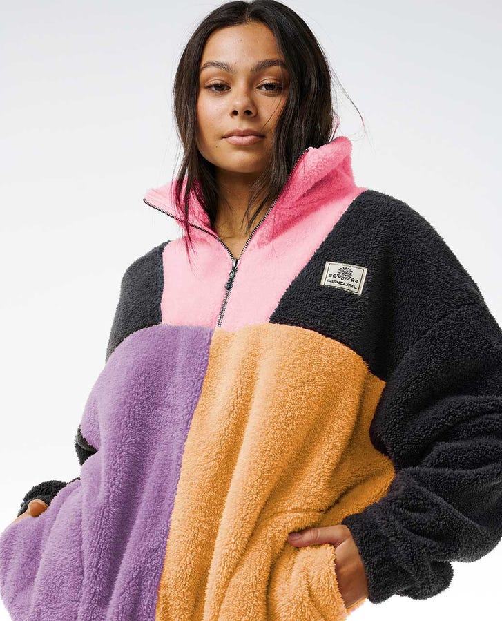Block Party Polar Fleece - Charcoal