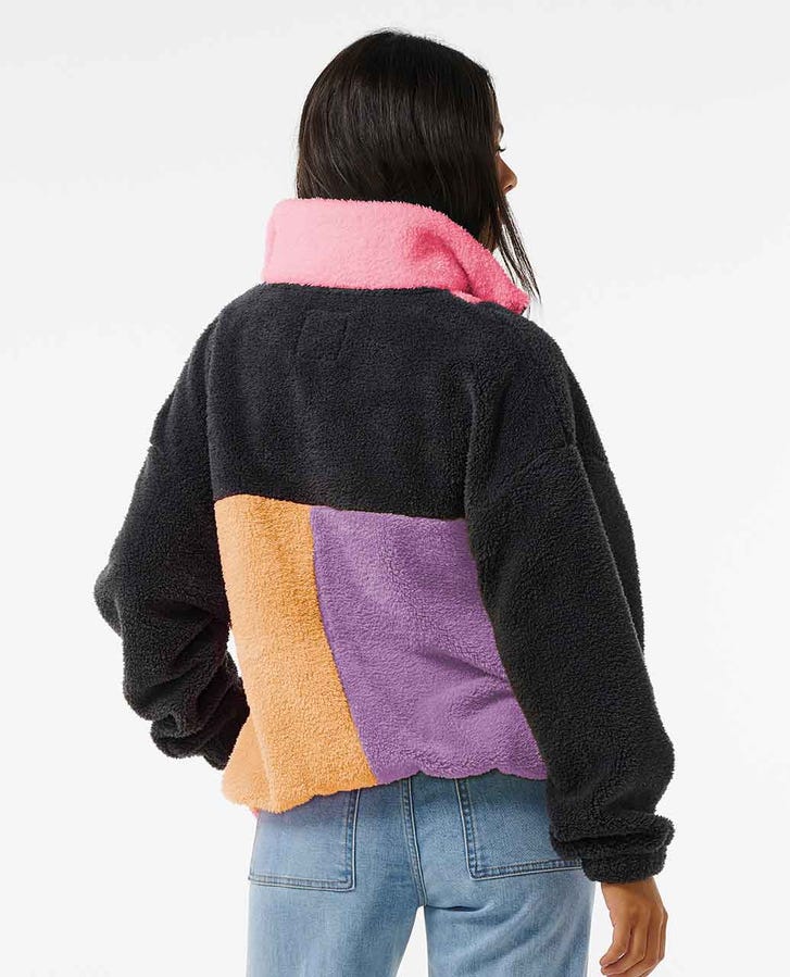 Block Party Polar Fleece - Charcoal