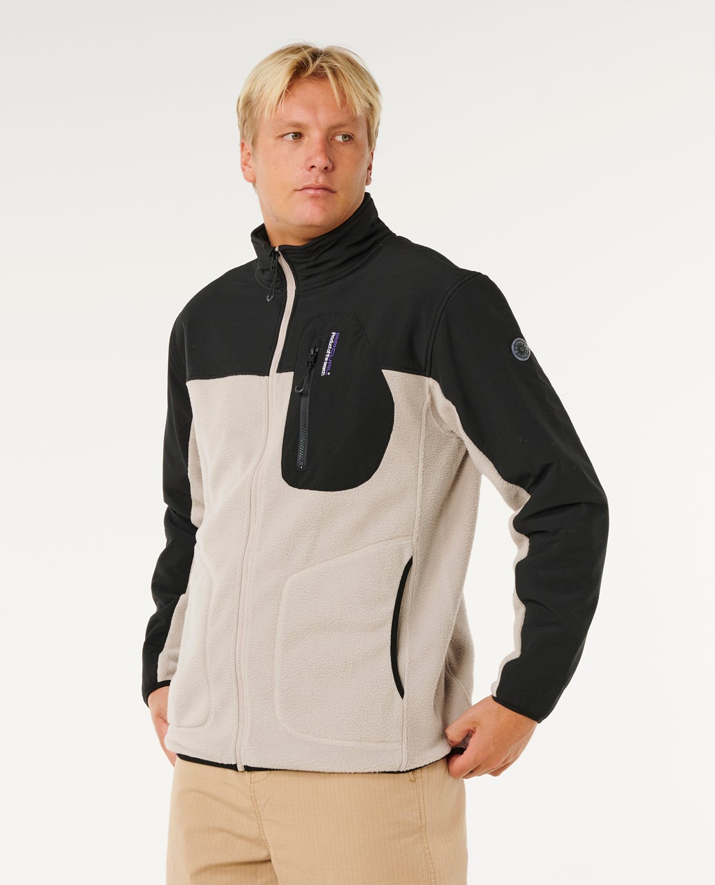 Rip Curl Anti Series Search Zip Crew - Stone