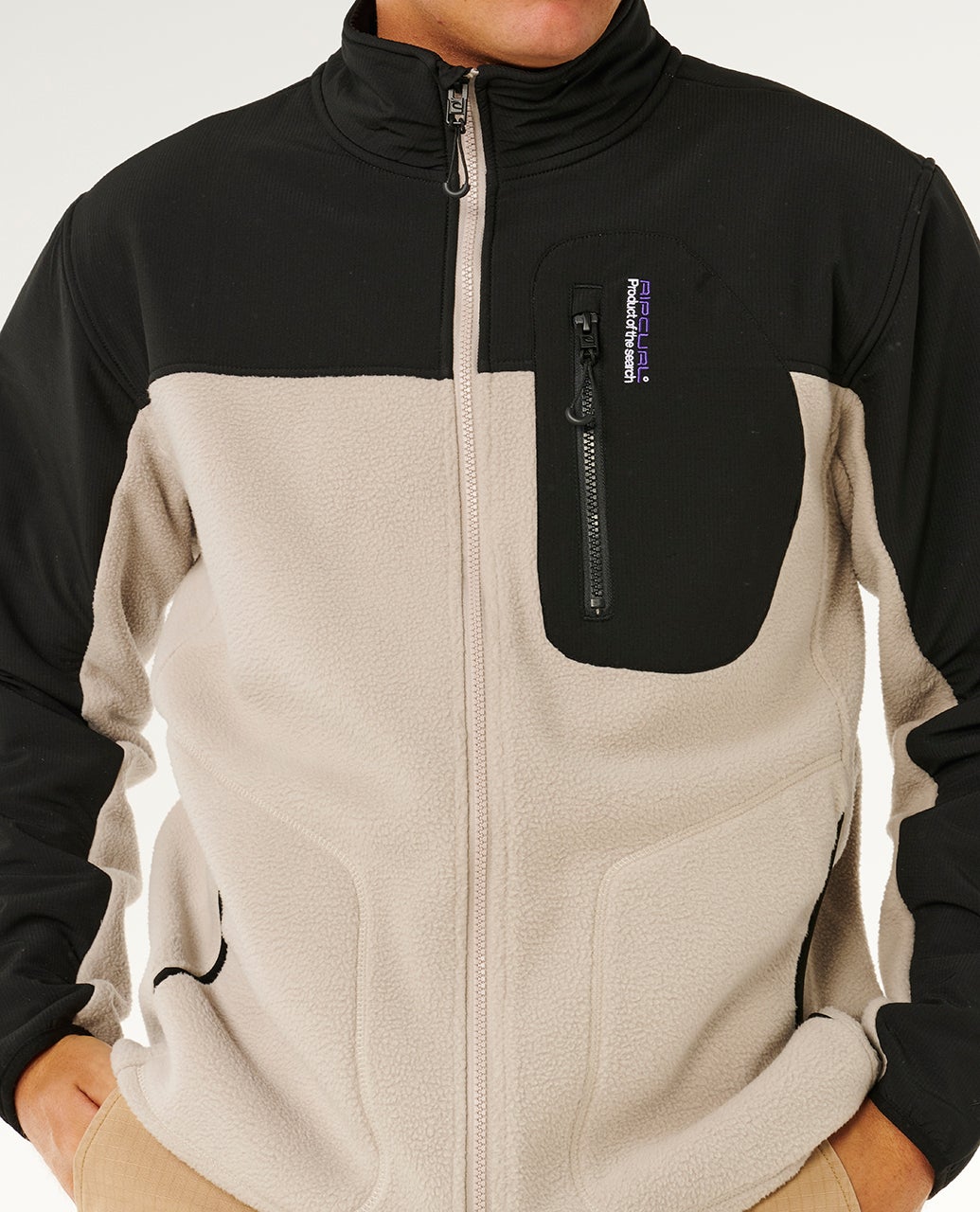 Rip Curl Anti Series Search Zip Crew - Stone (view 2)