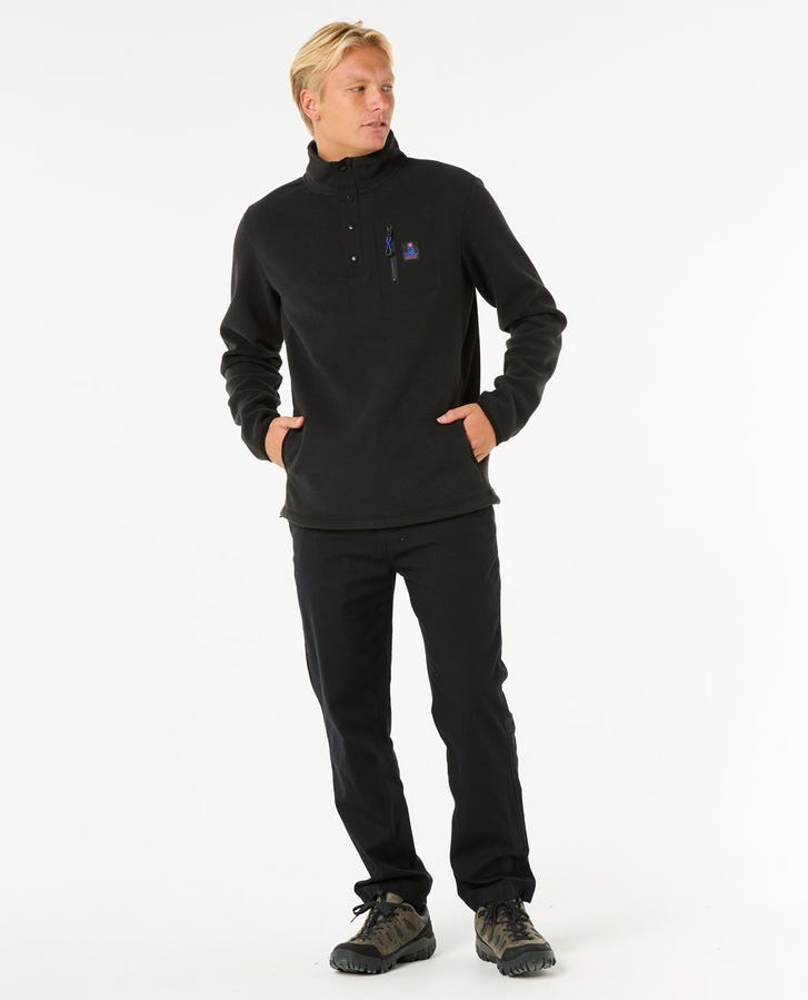 Search Polar Fleece Crew - Black