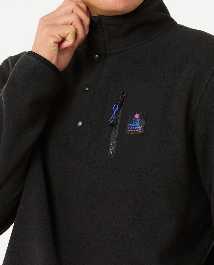Search Polar Fleece Crew - Black