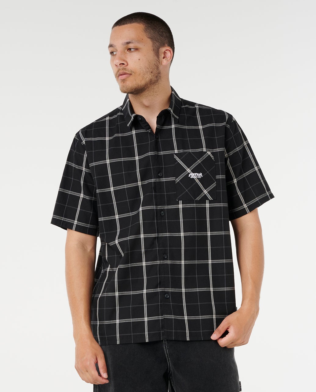 Rip Curl Archive Court Short Sleeve Shirt - Black