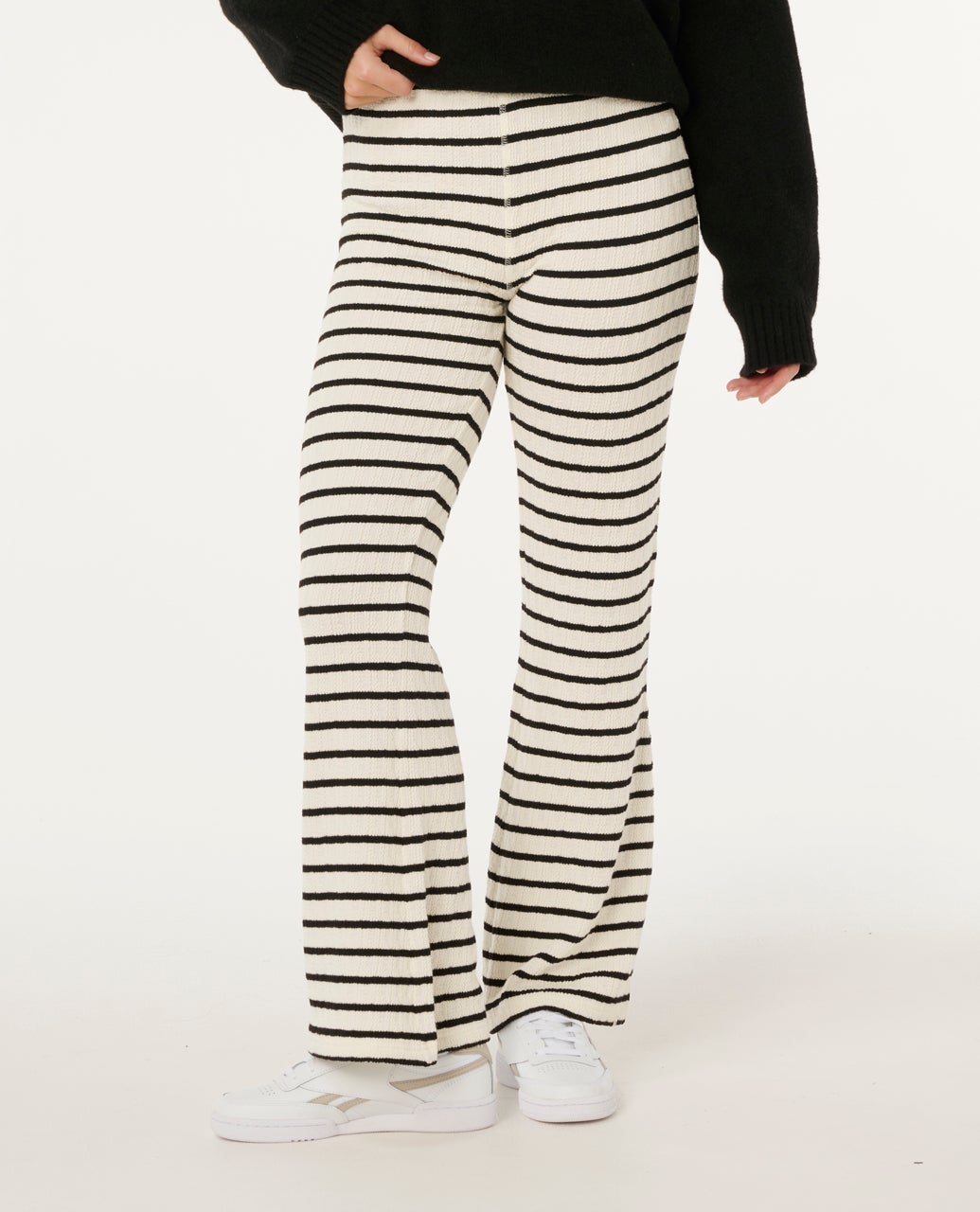 Rip Curl Bobbi Stripe Pant - Black / Off White