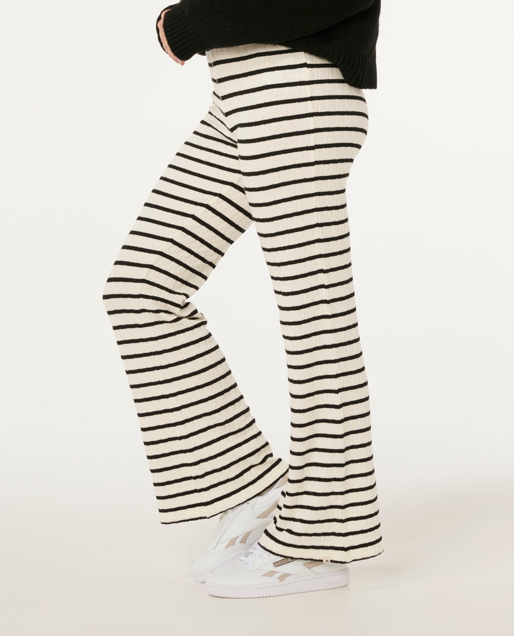 Rip Curl Bobbi Stripe Pant - Black / Off White (view 2)