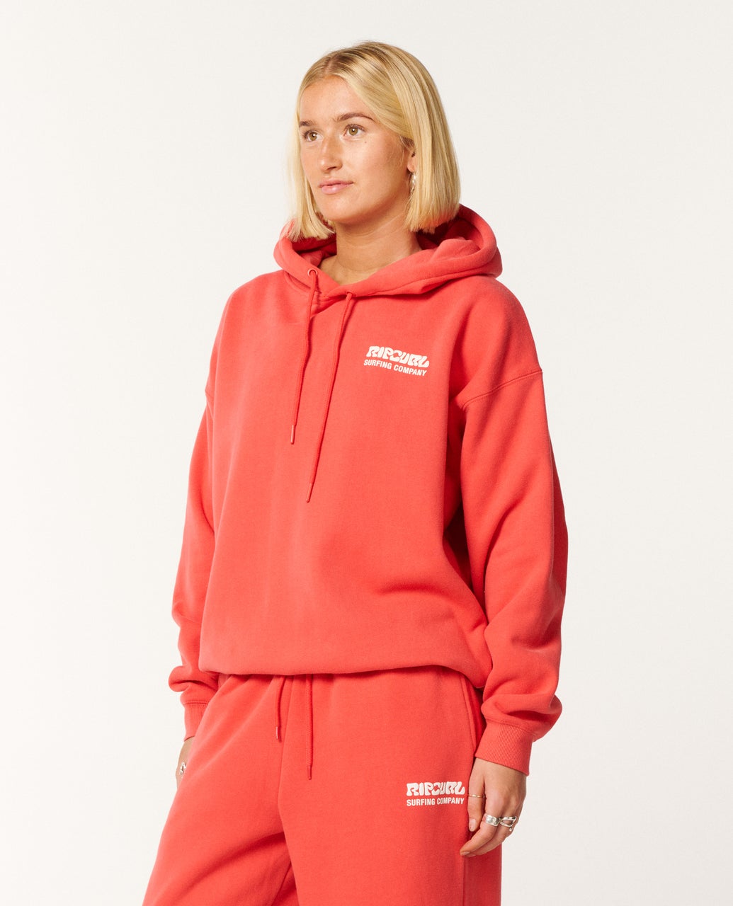 Rip Curl Surf puff Heritage Hood - Deep Red (view 2)