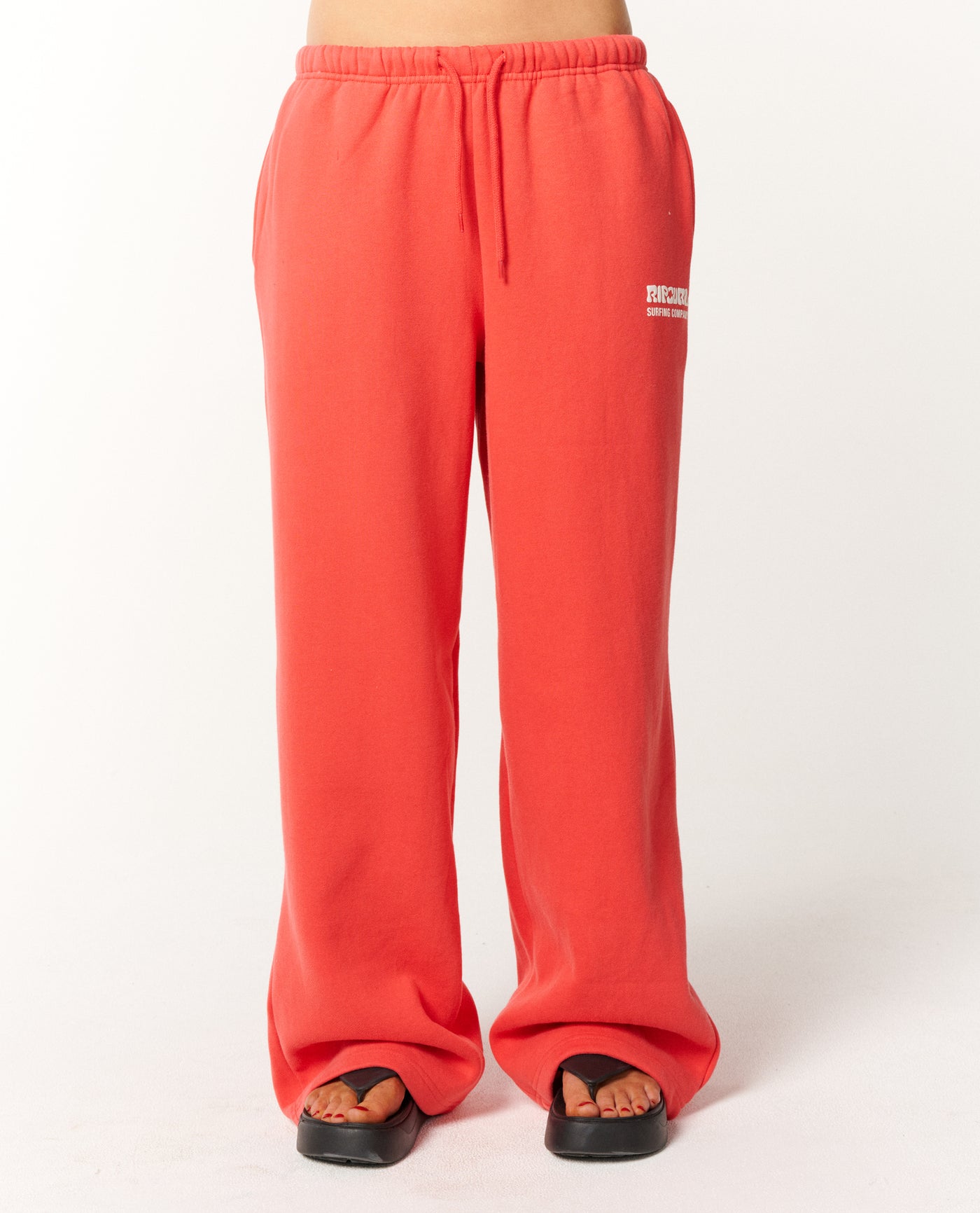Rip Curl Surf Puff Wide Leg Trackpant - Deep Red (view 3)