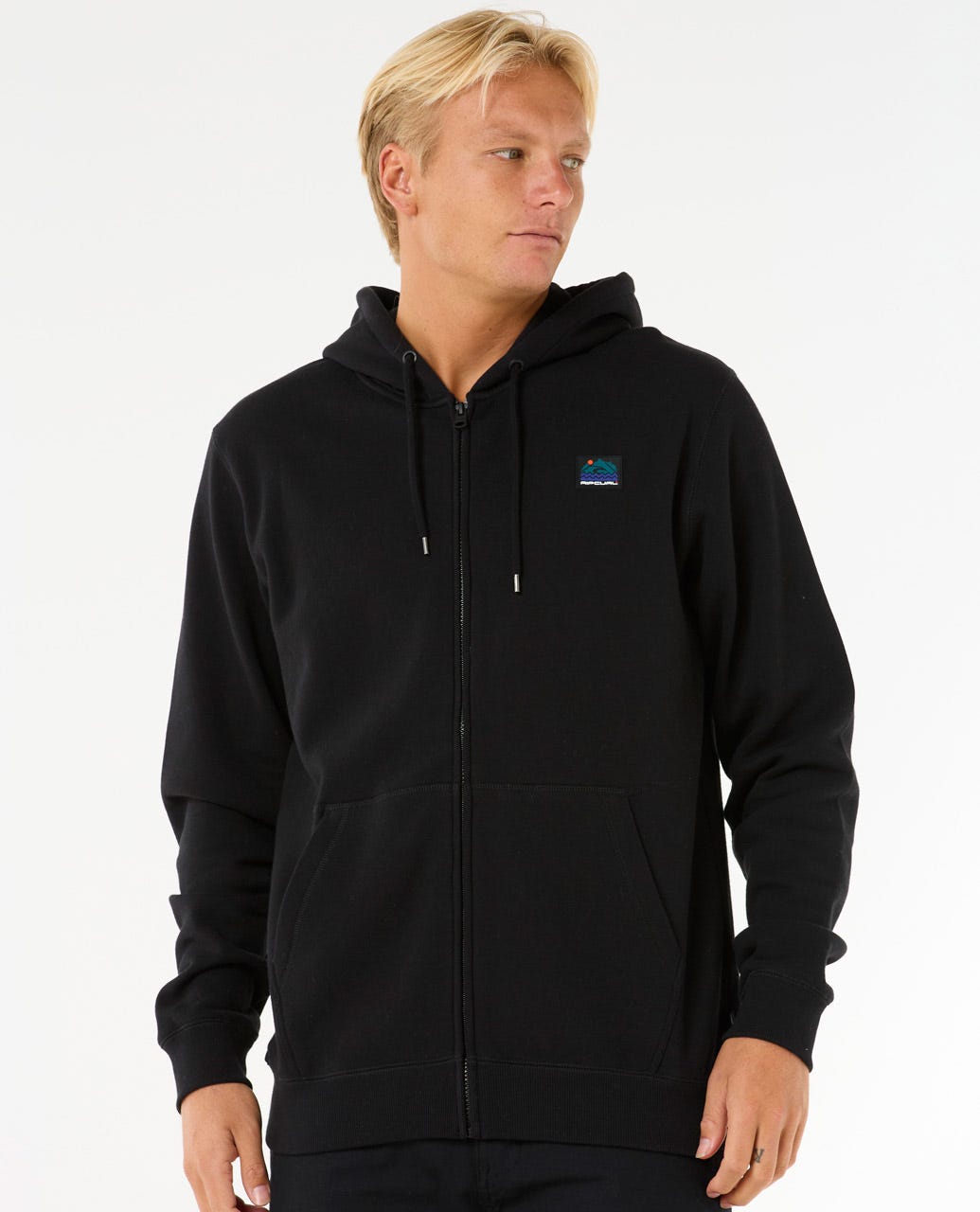 Rip Curl Search Zip Thru Hood - Black