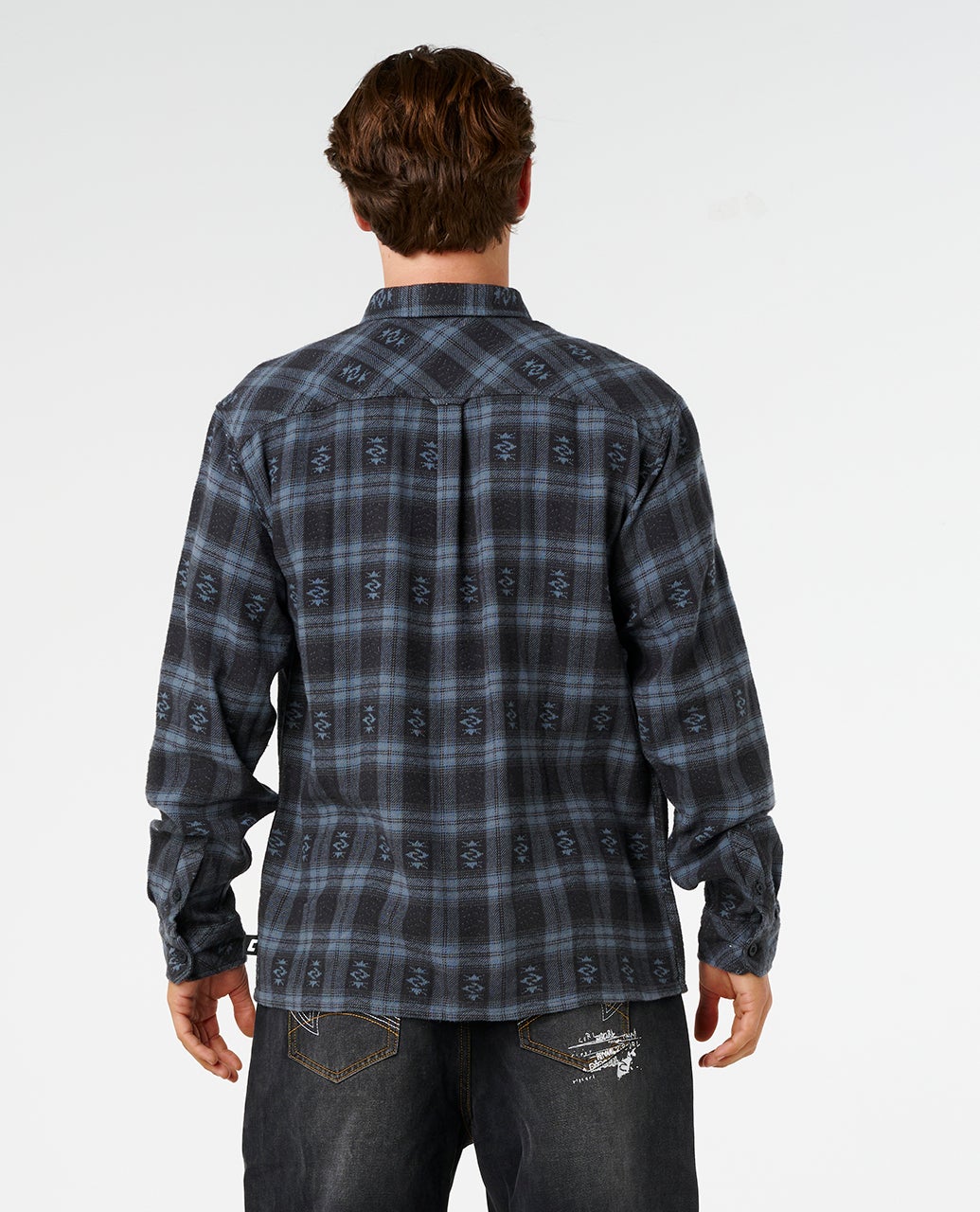 Rip Curl Liquid Trips Flannel - Washed Black (view 2)
