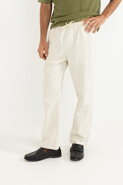 Linen Jam Pant - Bone