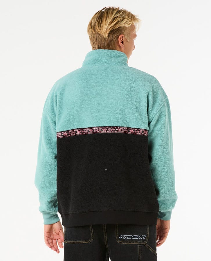 Raw Energy Quarter Zip Polar - Black