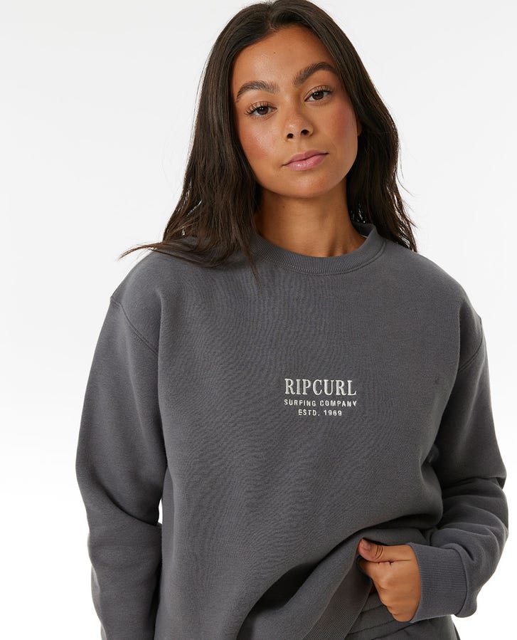 Surf Staple Relaxed Crew - Charcoal Grey