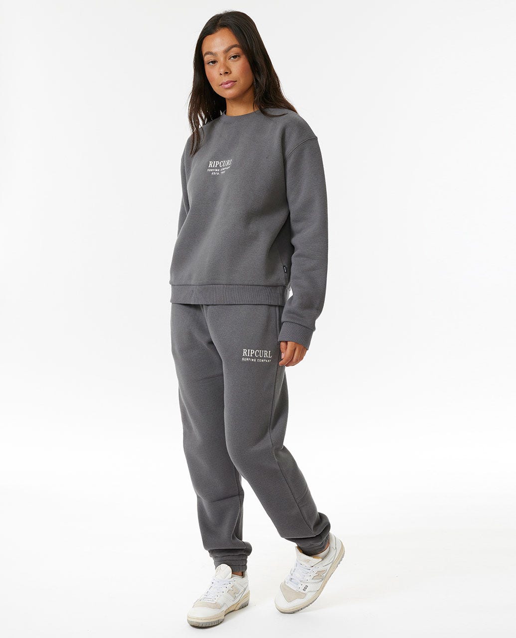 Surf Staple Relaxed Crew - Charcoal Grey