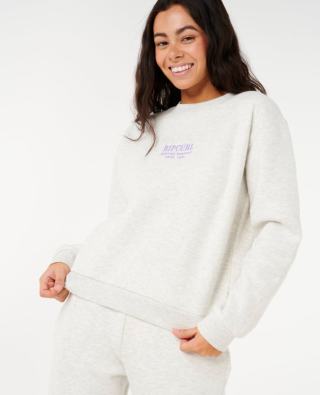 Rip Curl Surf Staple Relaxed Crew - Sports Marle (view 6)