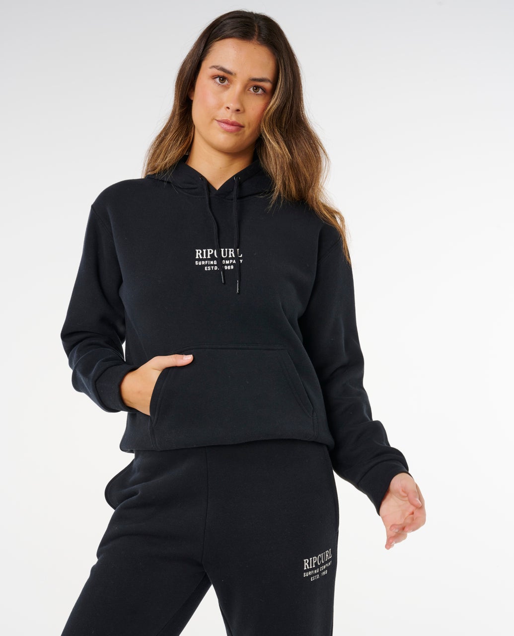Rip Curl Surf Staple Relaxed Hood - Black (view 6)