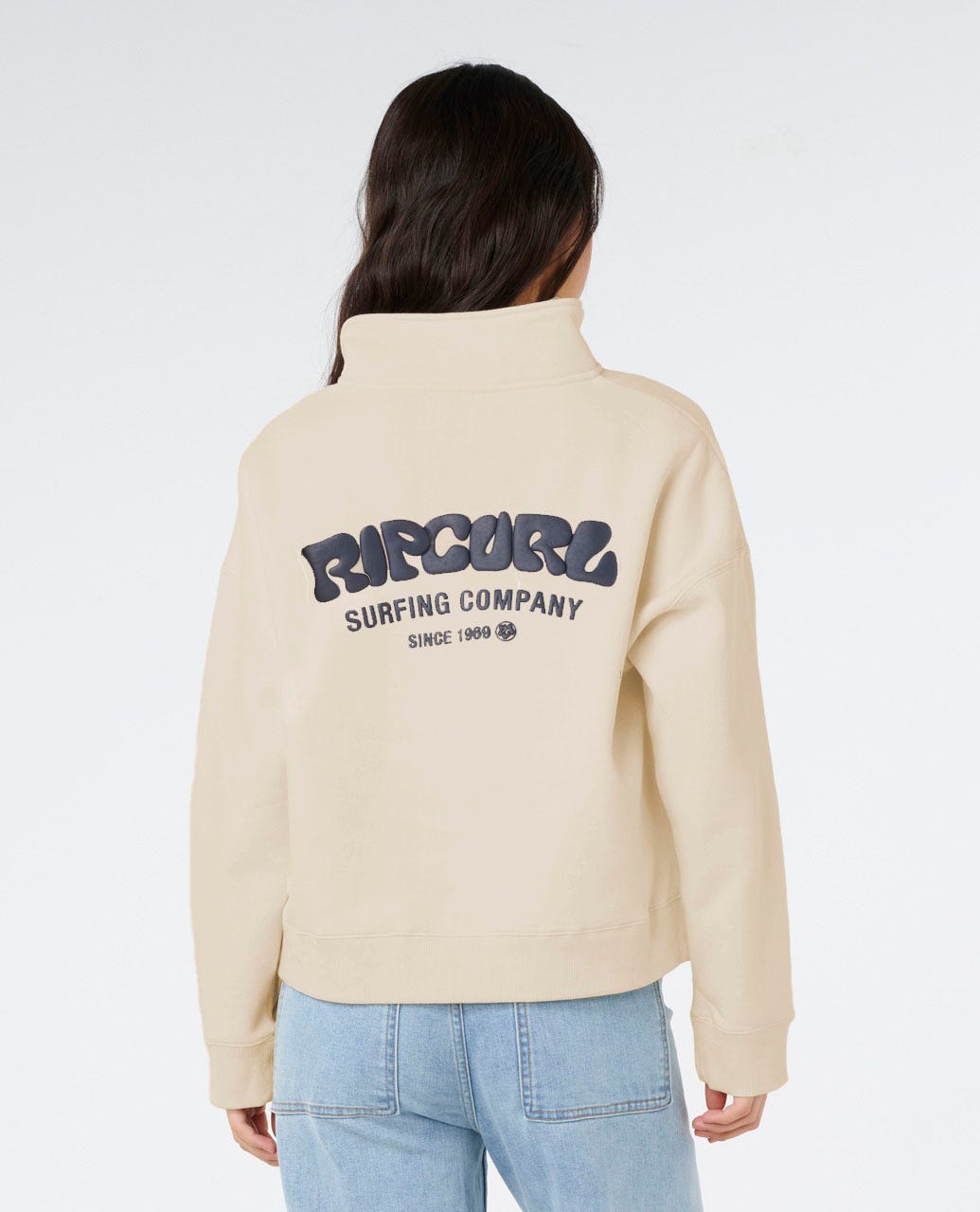 Surf Puff 1/4 Zip - Natural