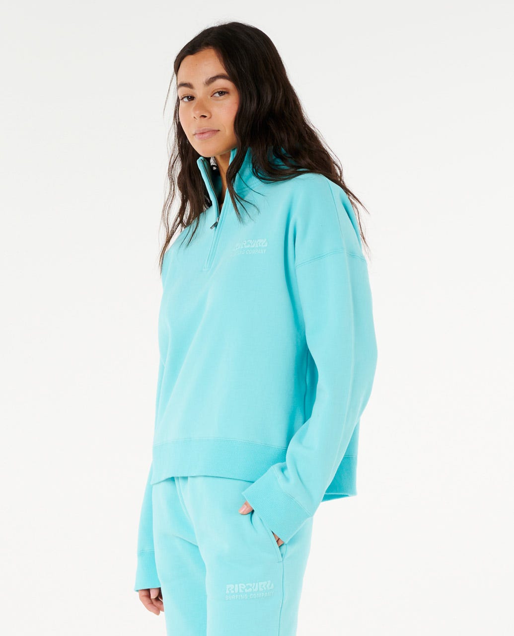 Surf Puff 1/4 Zip - Electric Blue