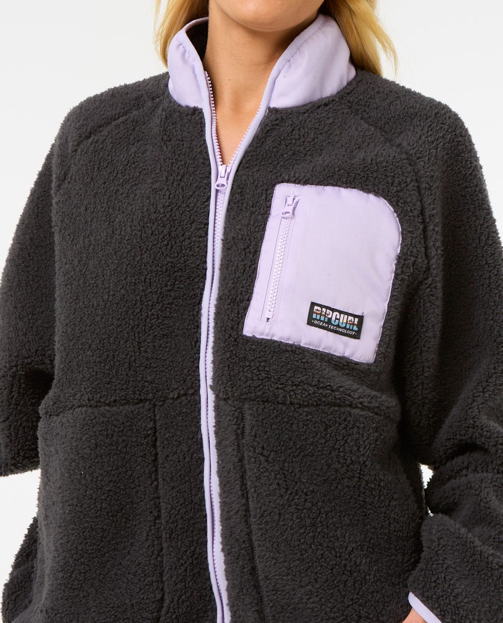 Shore Break Polar Fleece - Washed Black