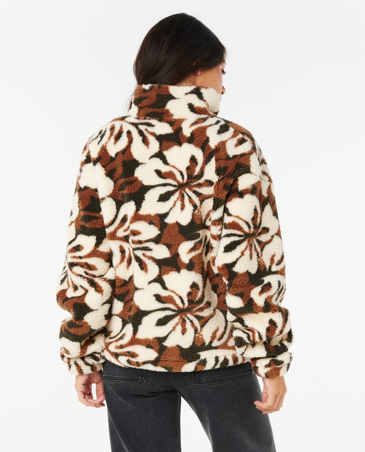 Cala Nights 1/4 Zip Polar Fleece - Natural