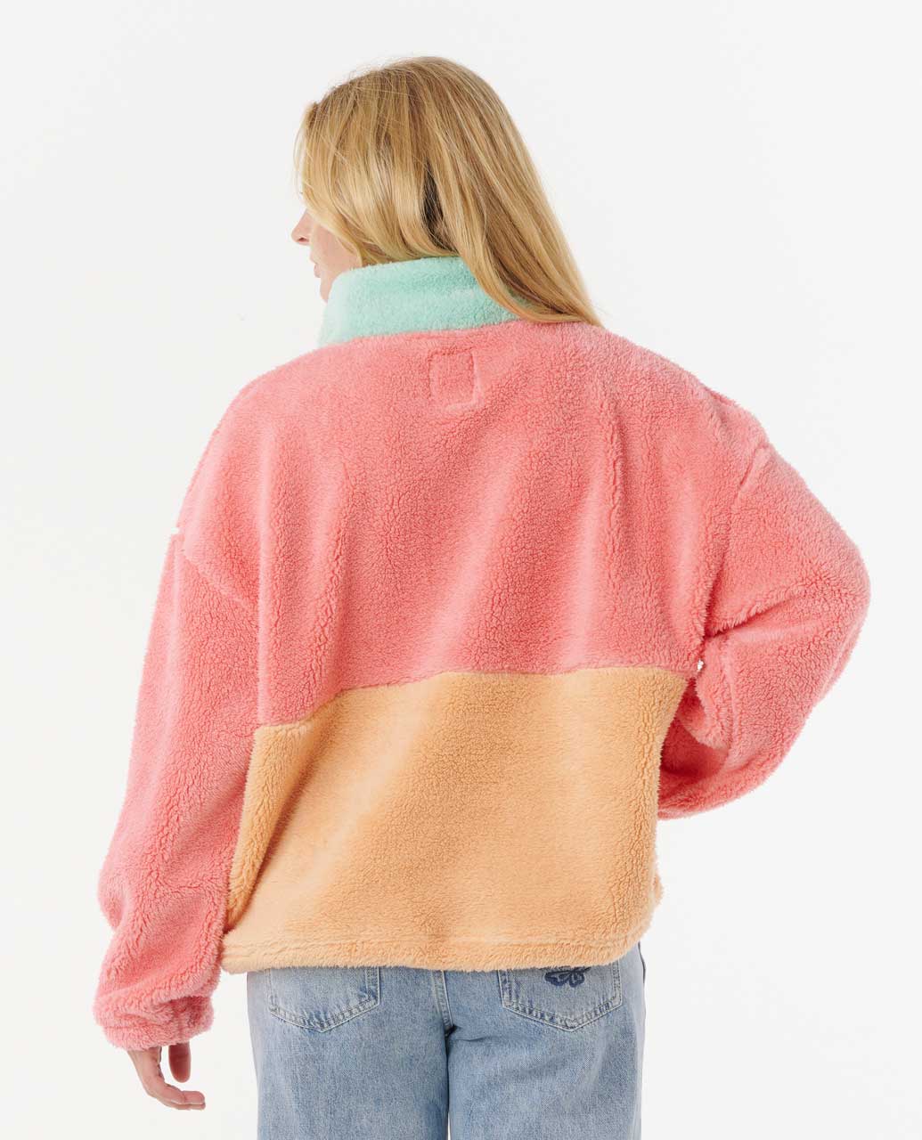 Block Party Polar Fleece - Pink